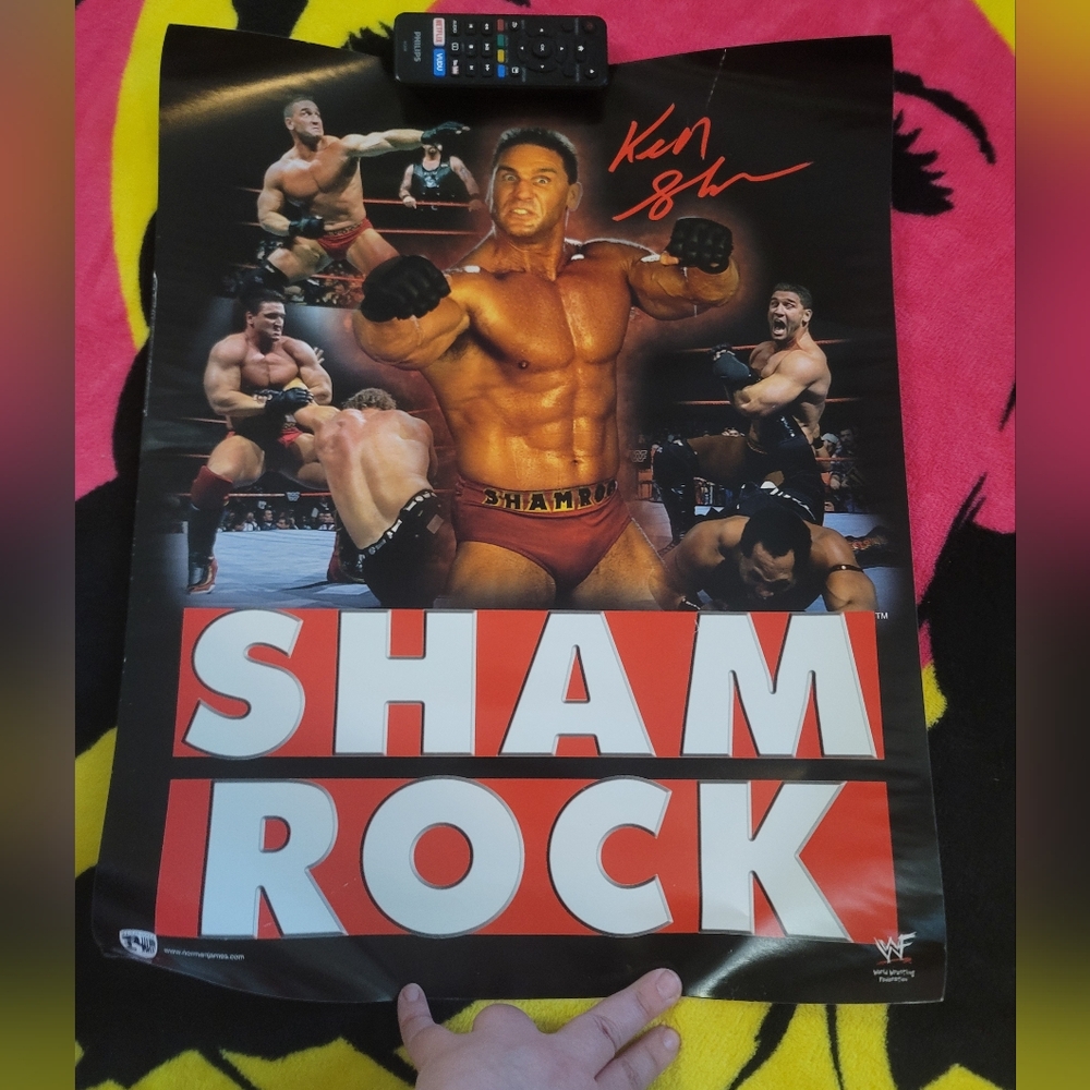 Vintage WWF Ken Shamrock Poster